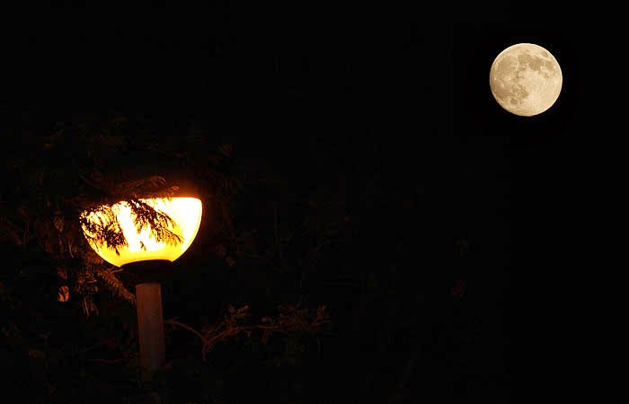 full-moon-and-street-lamp